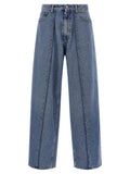 MM6 Maison Margiela Blue Cotton Jeans Denim