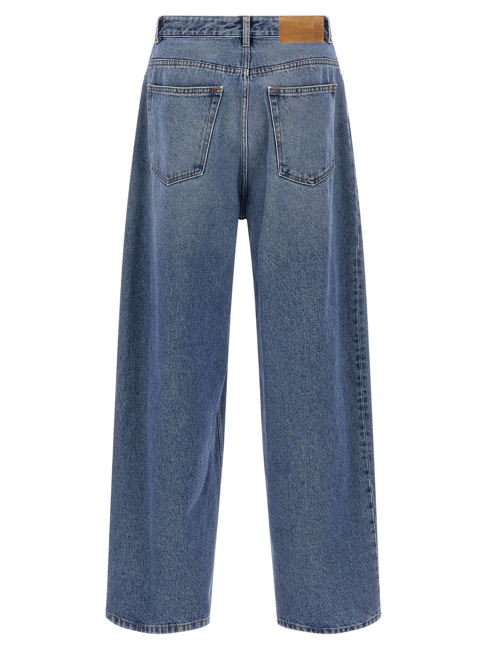 MM6 Maison Margiela Blue Cotton Jeans Denim