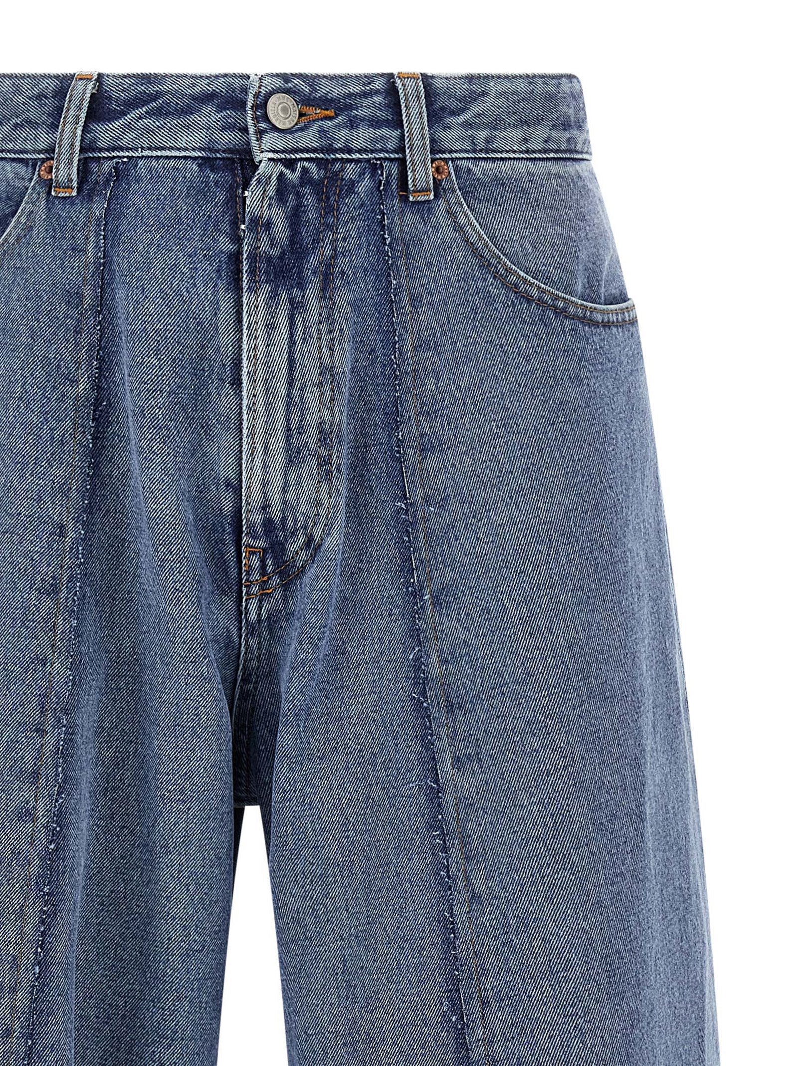 MM6 Maison Margiela Blue Cotton Jeans Denim