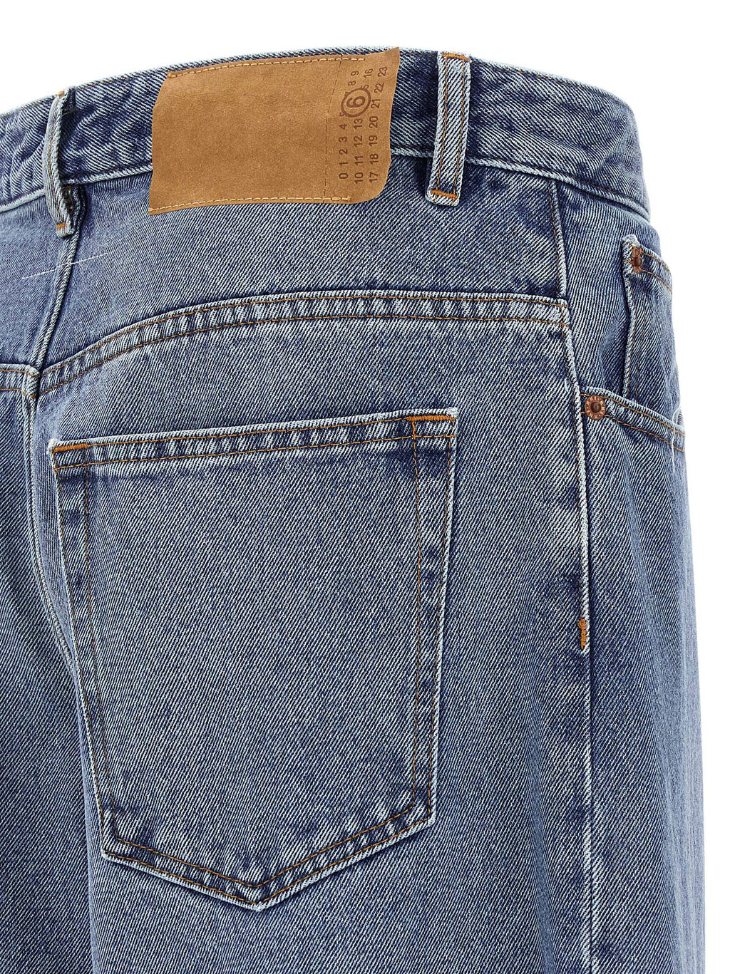MM6 Maison Margiela Blue Cotton Jeans Denim