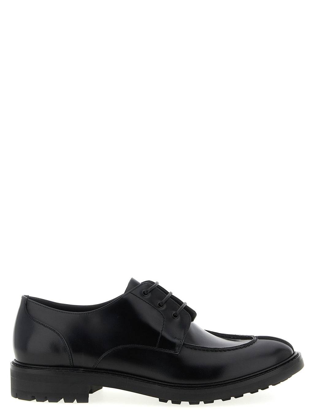 Saint Laurent Black Calfskin Oxfords And Derbies