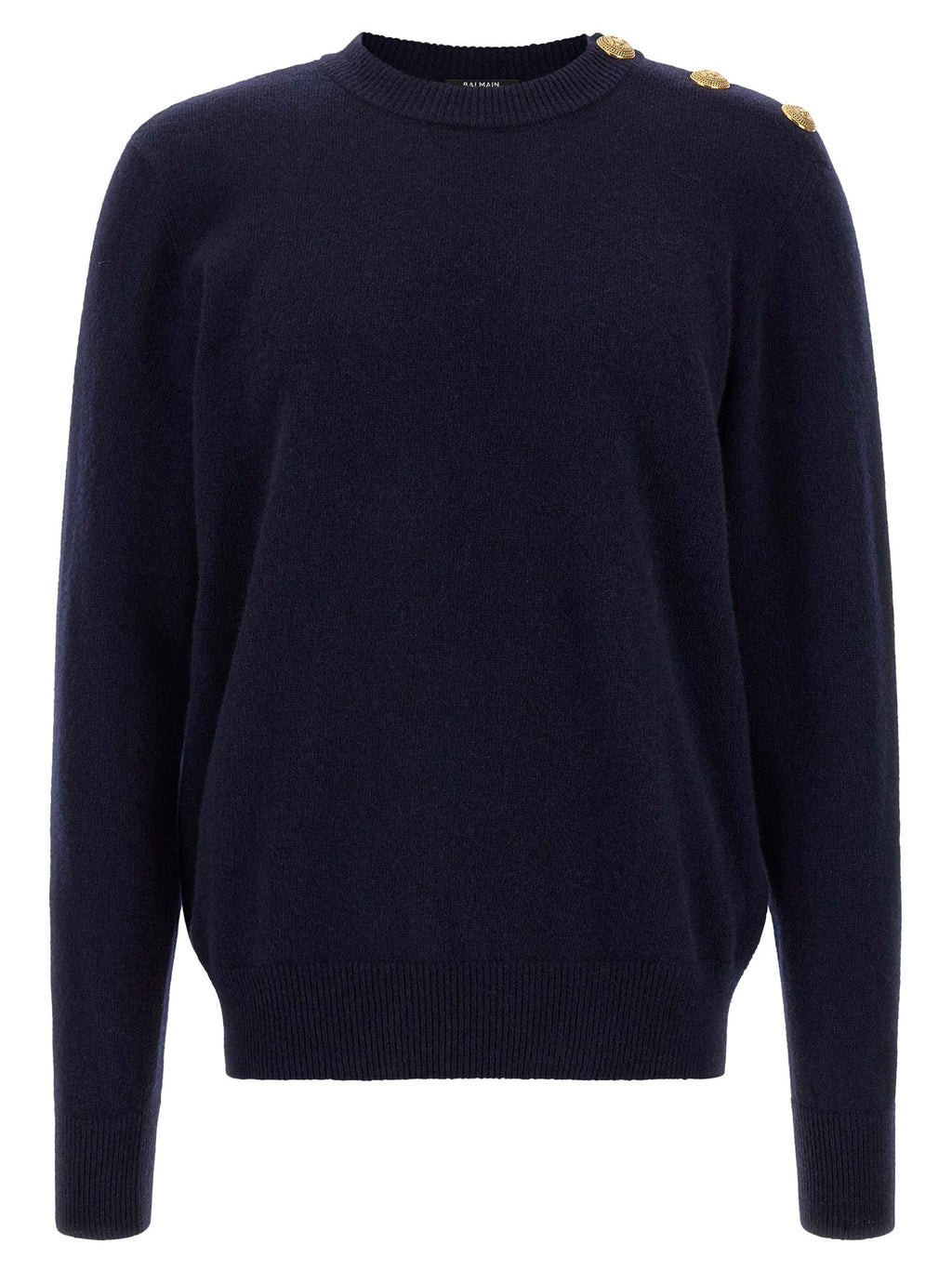 Balmain Blue Cashmere Cardigan