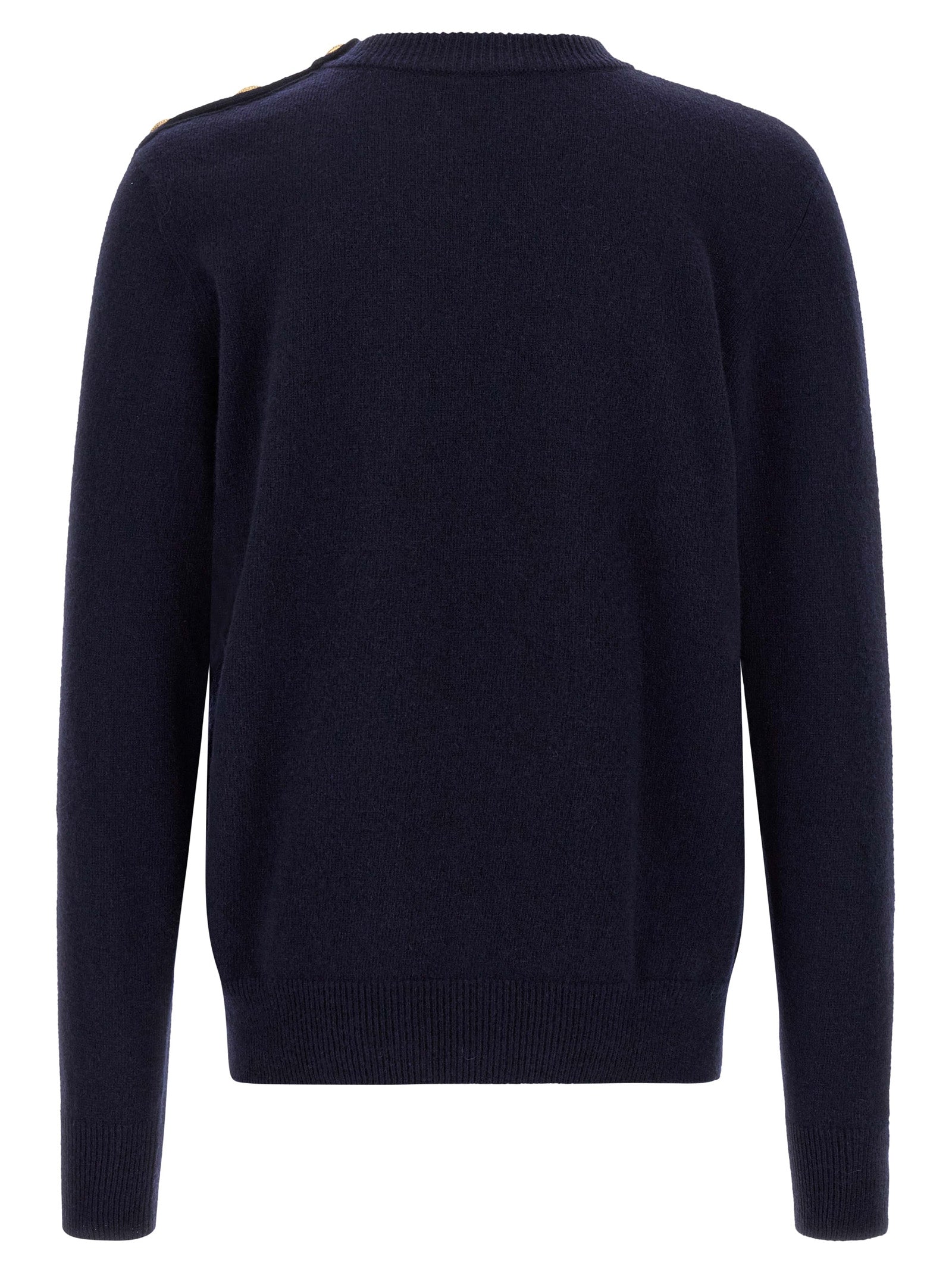 Balmain Blue Cashmere Cardigan