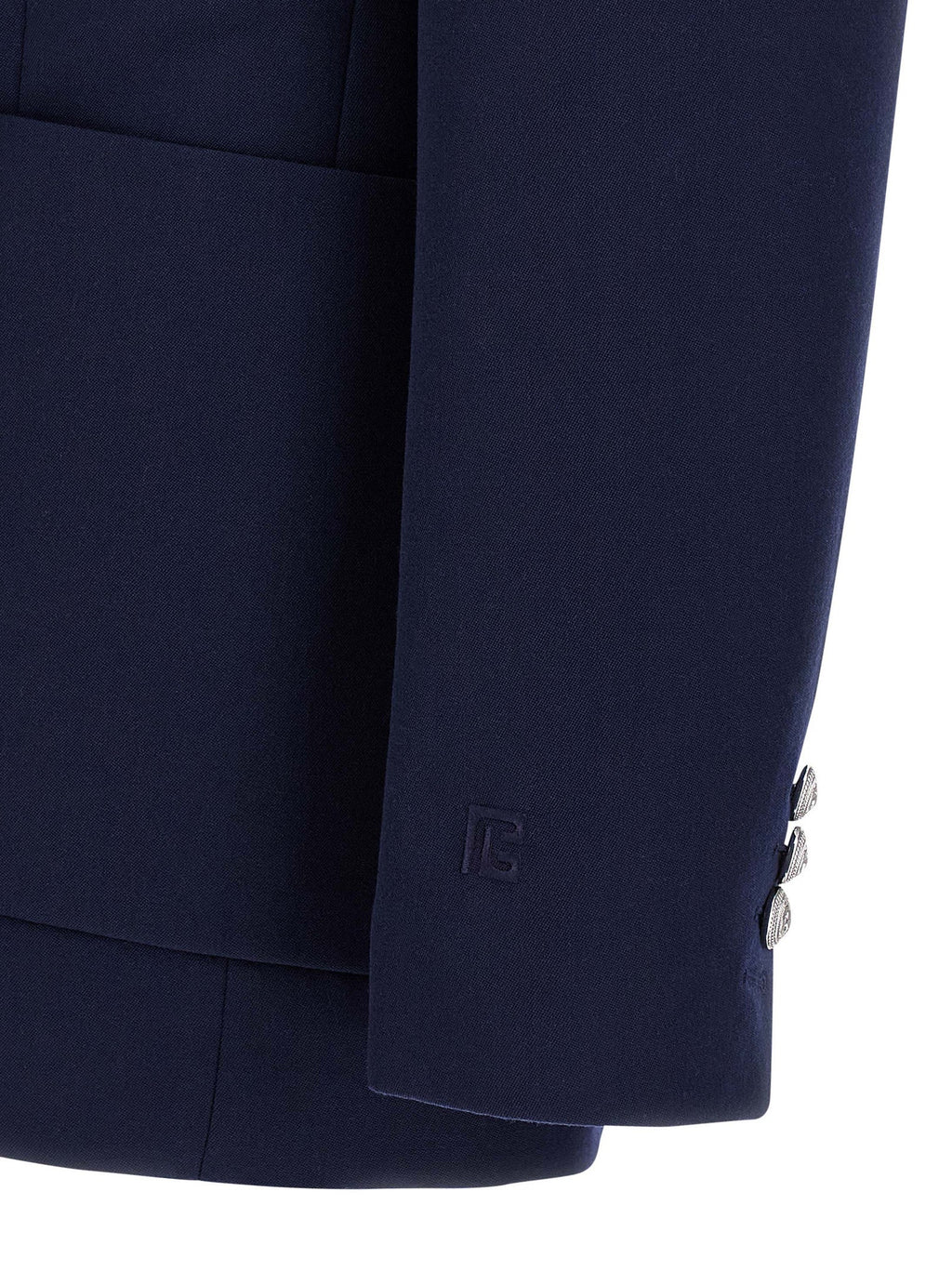 Balmain Blue Virgin Wool Blazer