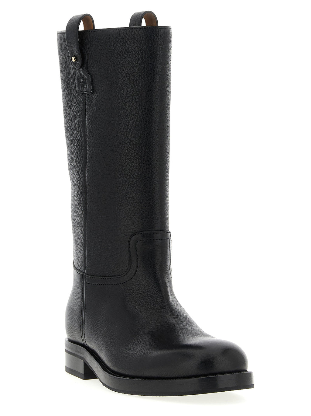 Church's Black Calfskin Over The Knee