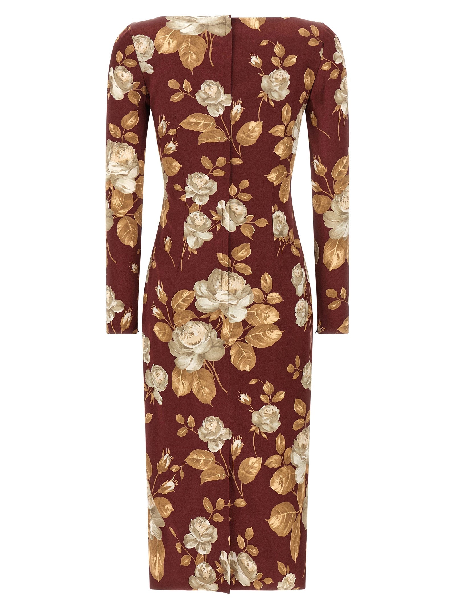 Dolce & Gabbana Multicolor Elastane Midi Dress