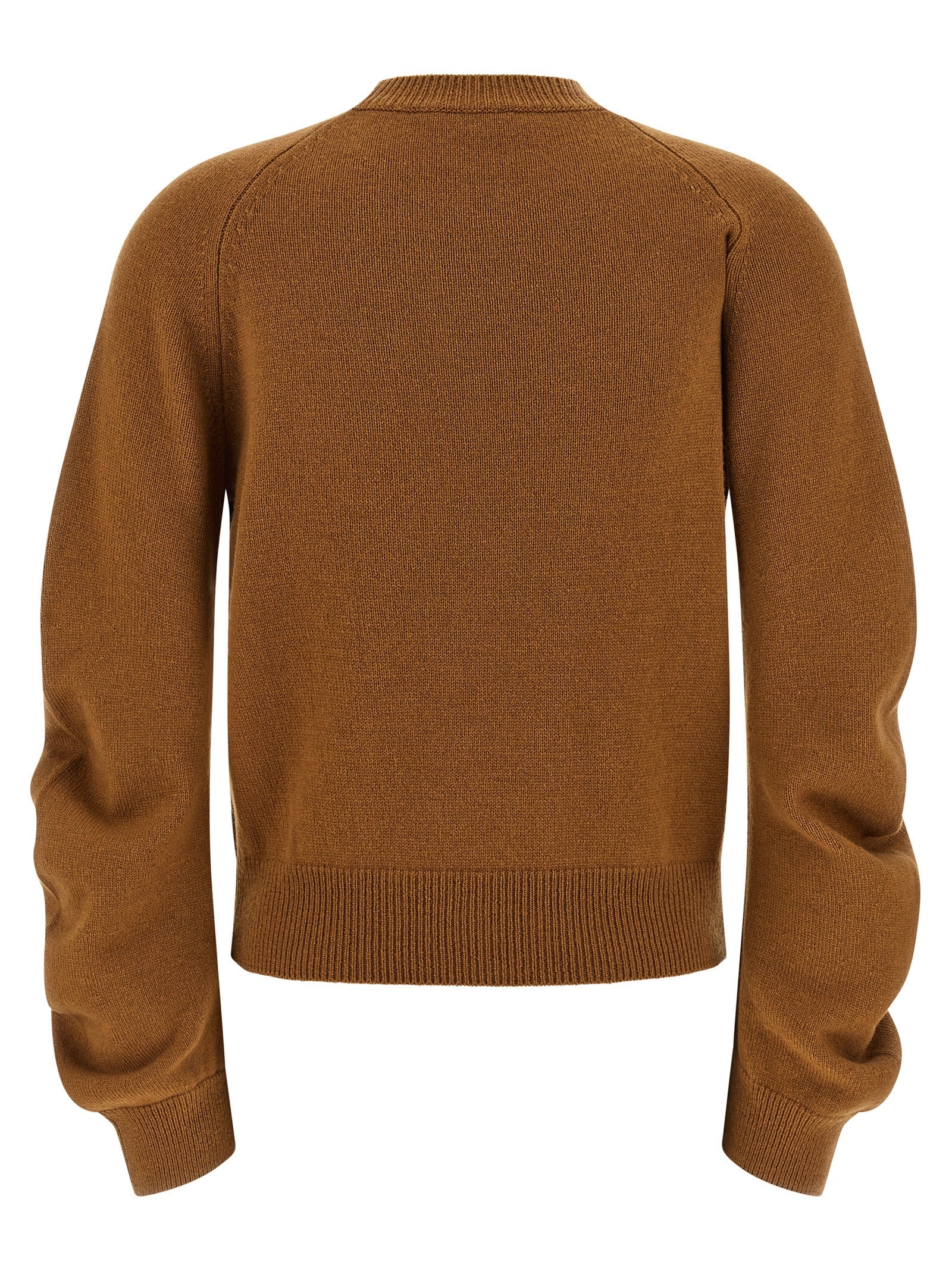 NUDE Brown Virgin Wool Cardigan