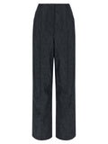Fendi Blue Cotton High-Waisted Jean