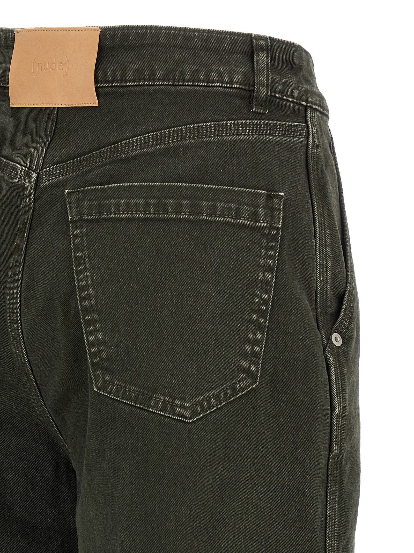 NUDE Black Cotton Jeans Denim