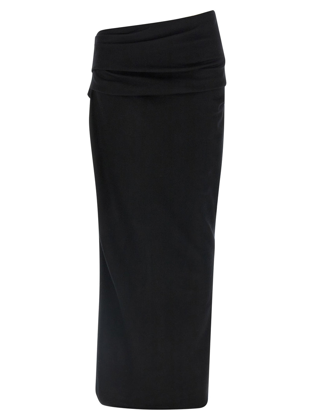 Entire Studios Black Wool Midi Skirt
