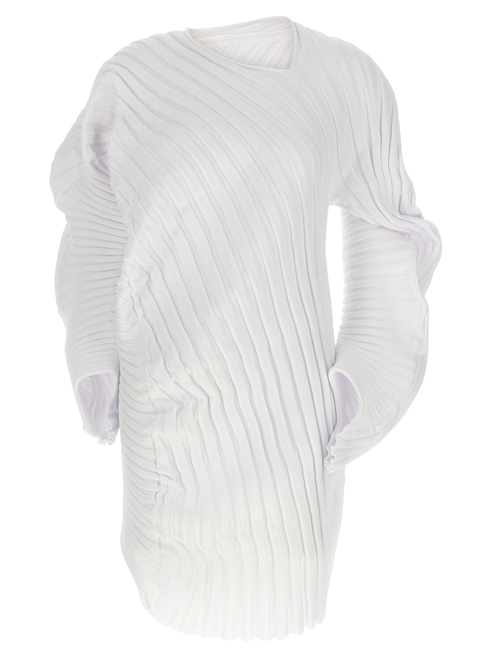 Issey Miyake White Polyester Casual Dress