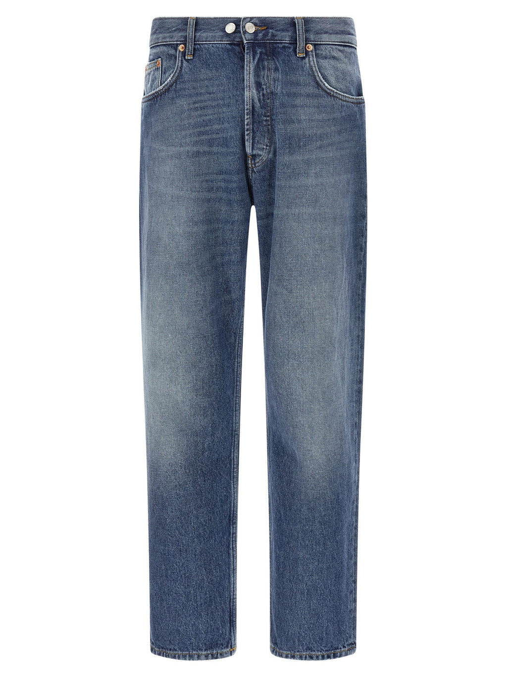 Department 5 Blue Cotton Straight-Leg Jeans