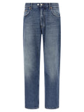 Department 5 Blue Cotton Straight-Leg Jeans
