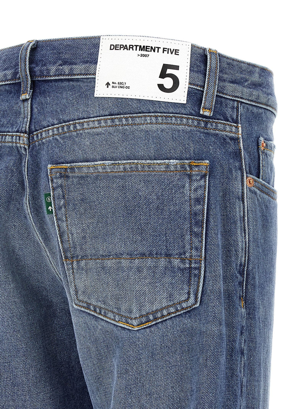 Department 5 Blue Cotton Straight-Leg Jeans