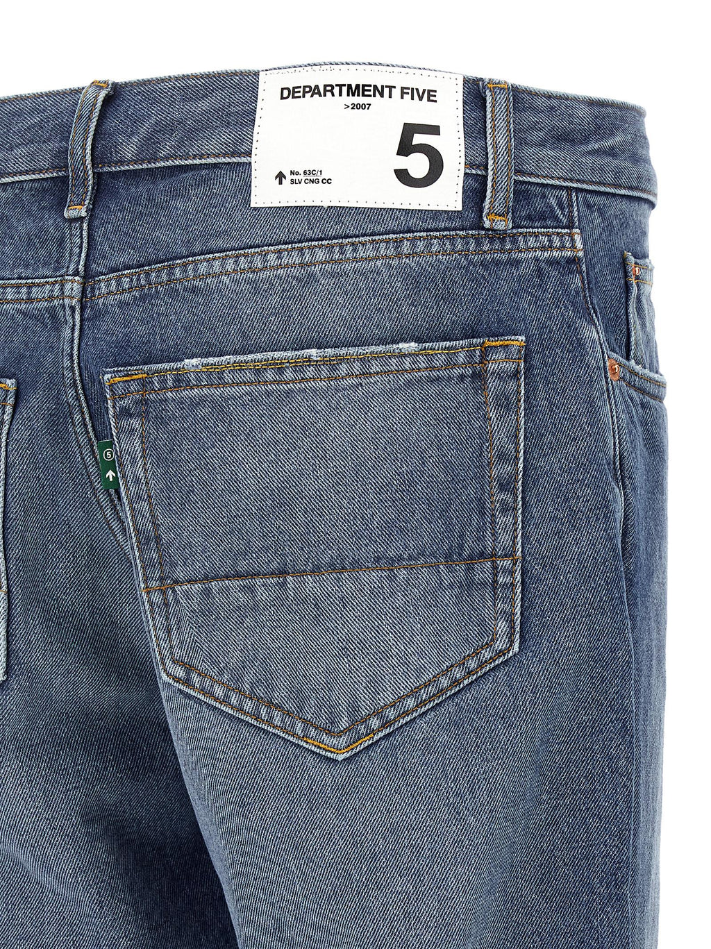 Department 5 Blue Cotton Straight-Leg Jeans