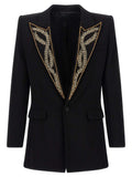 Balmain Black Viscose Blazer