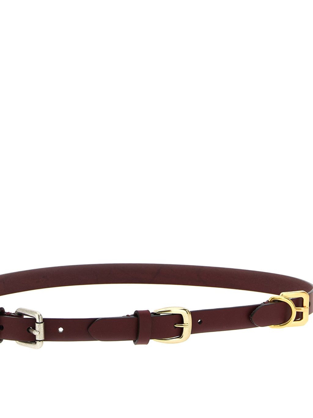 Etro Bordeaux Calfskin Belt