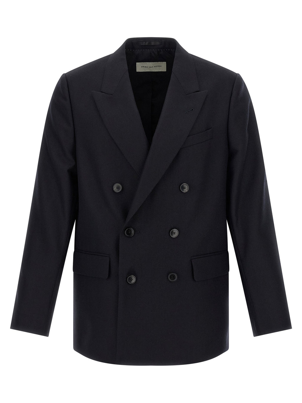 Dries Van Noten Blue Wool Blazer