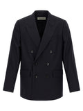 Dries Van Noten Blue Wool Blazer