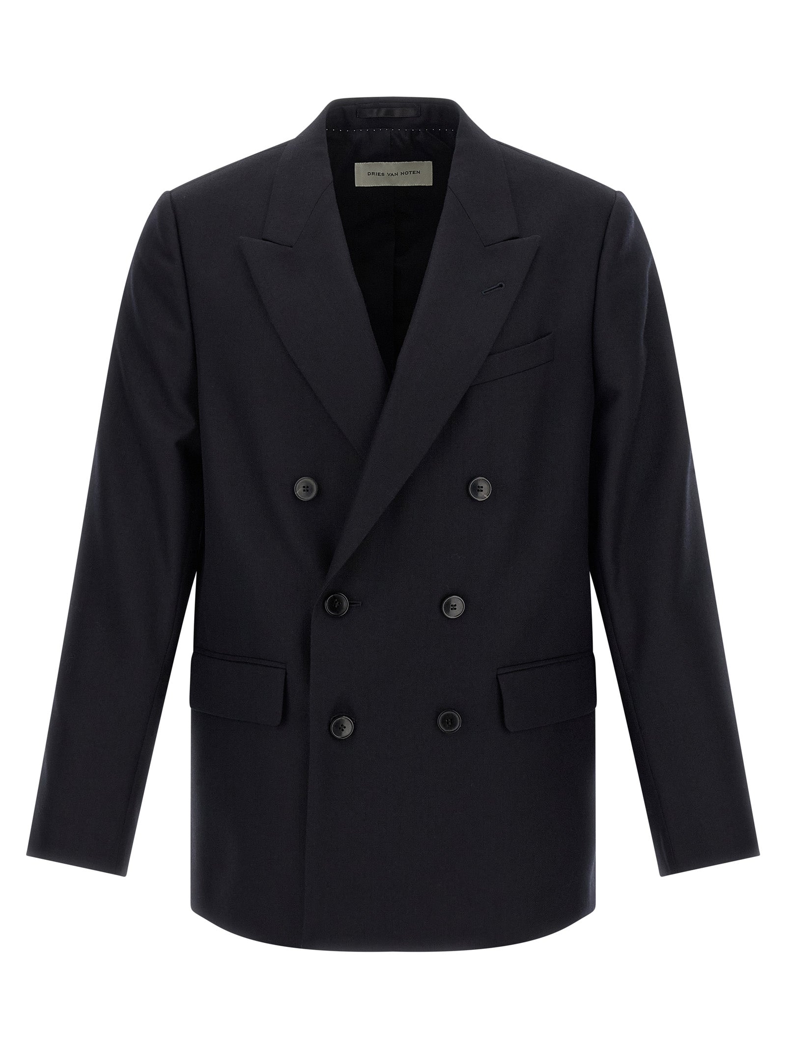 Dries Van Noten Blue Wool Blazer