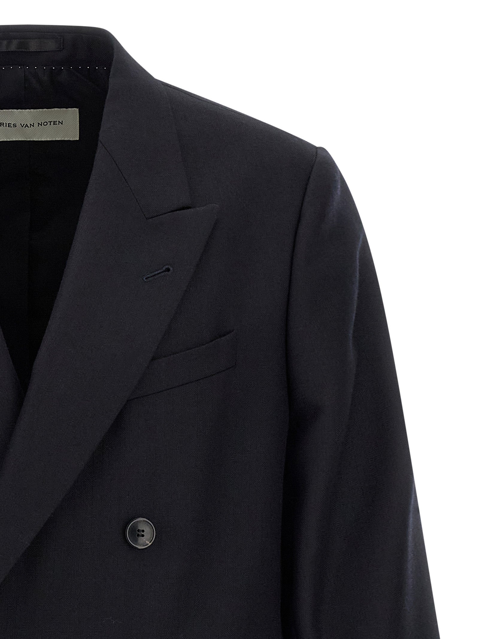 Dries Van Noten Blue Wool Blazer