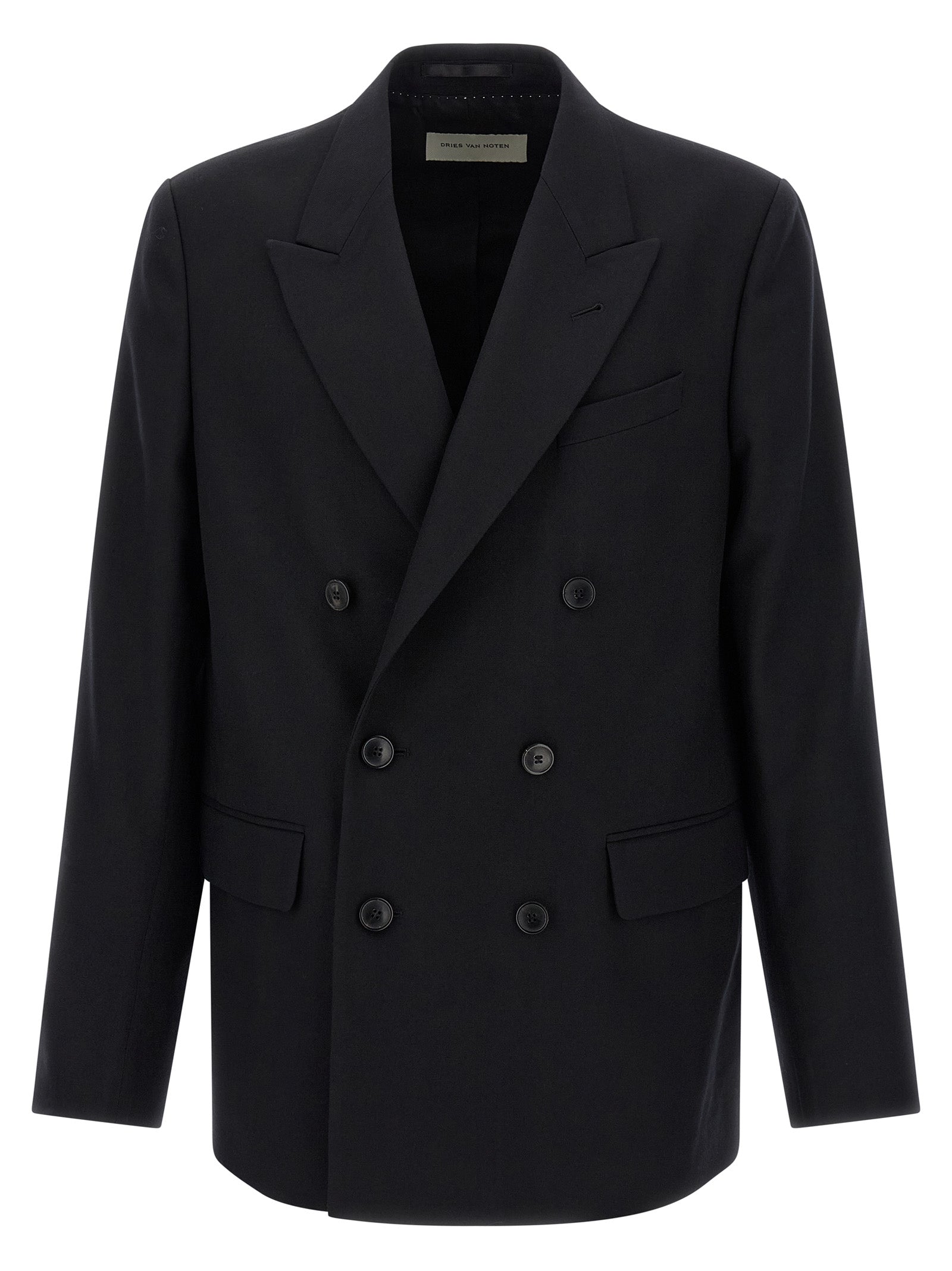 Dries Van Noten Black Wool Blazer