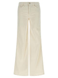 Mother Denim White Cotton Flared Pants