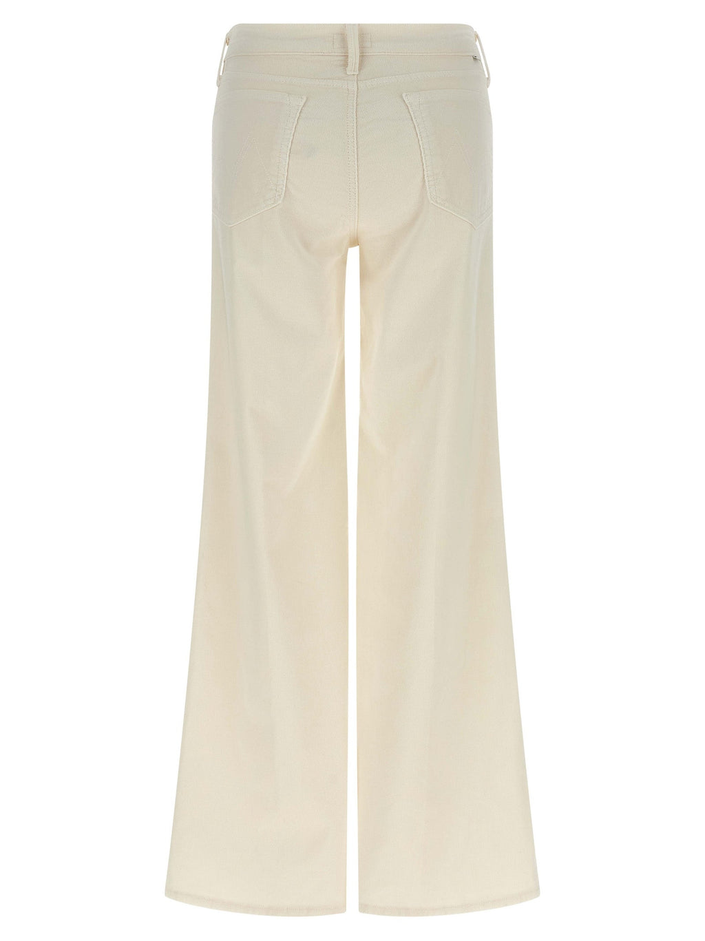 Mother Denim White Cotton Flared Pants