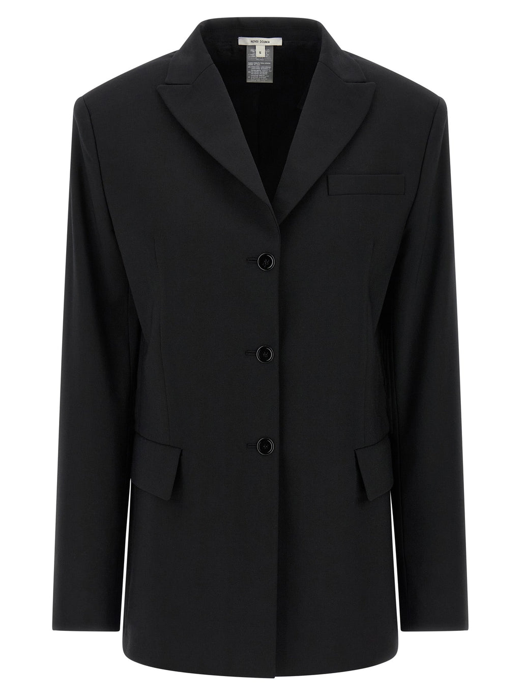 Nensi Dojaka Black Virgin Wool Blazer