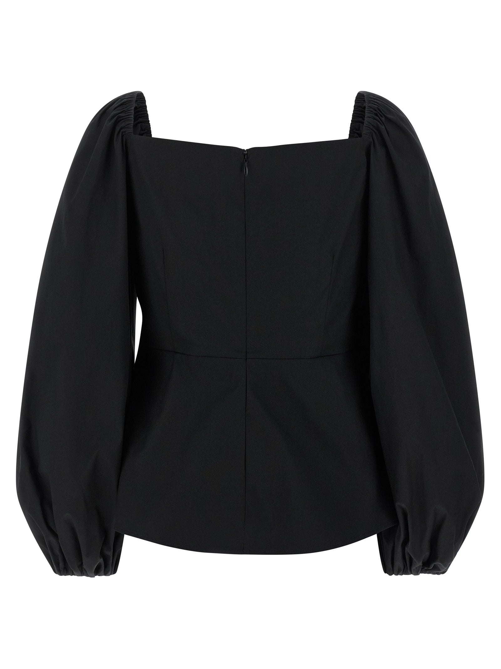 Carolina Herrera Black Cotton Tank Tops