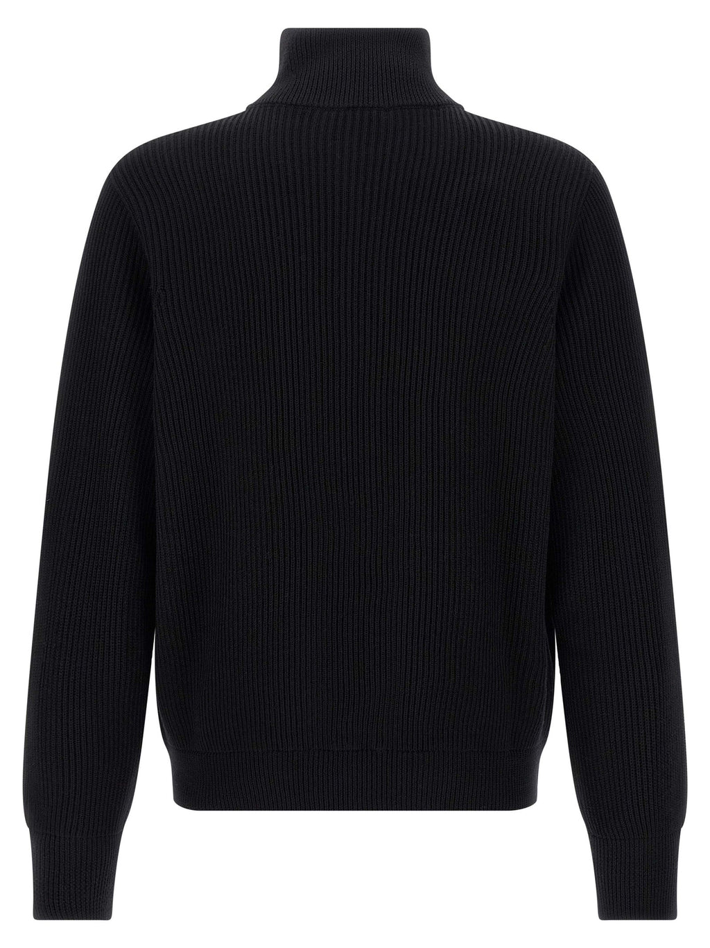 Roberto Collina Black Merino Wool Cardigan
