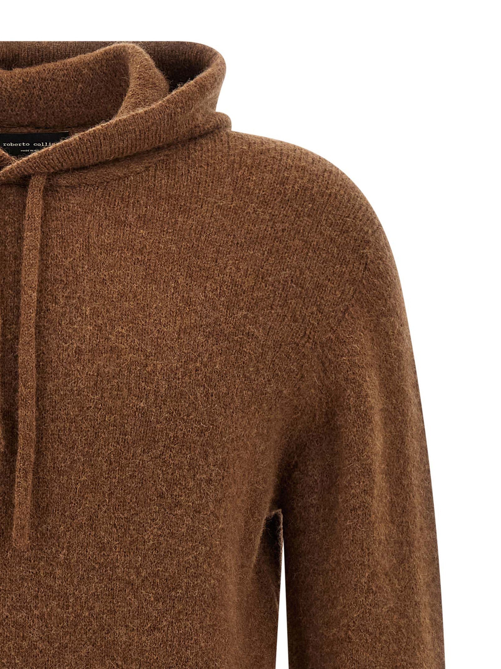 Roberto Collina Brown Virgin Wool Cardigan
