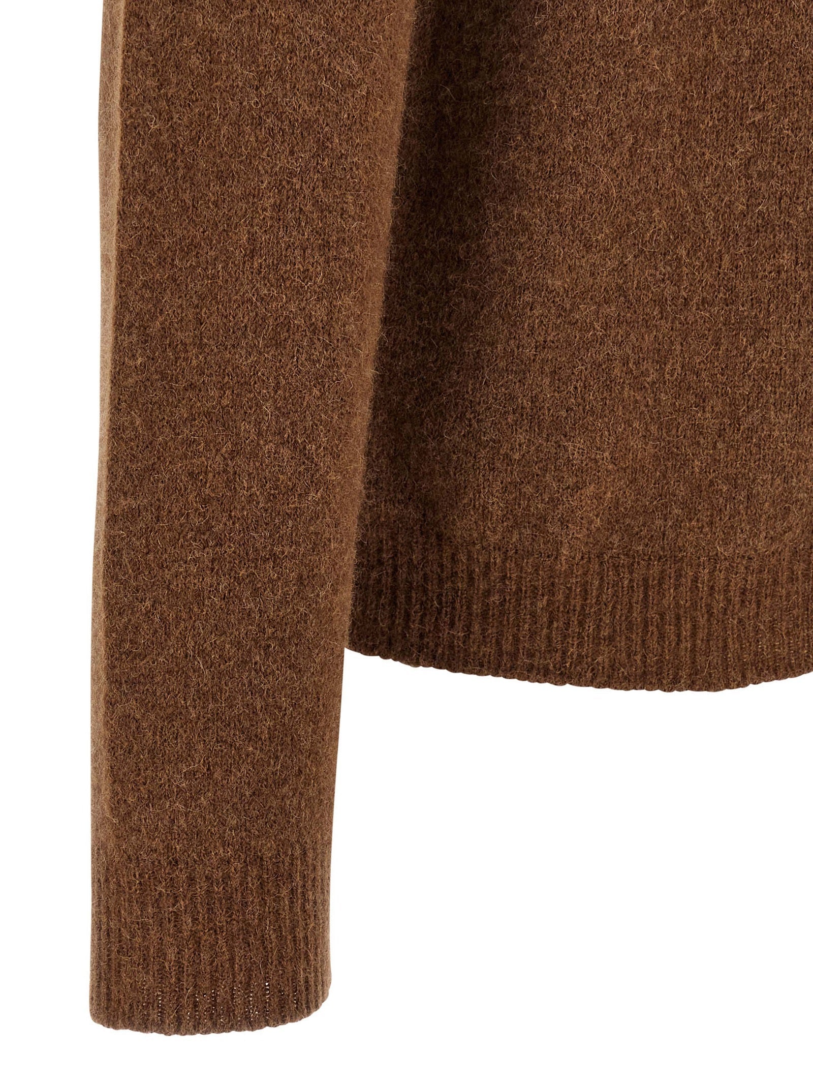 Roberto Collina Brown Virgin Wool Cardigan