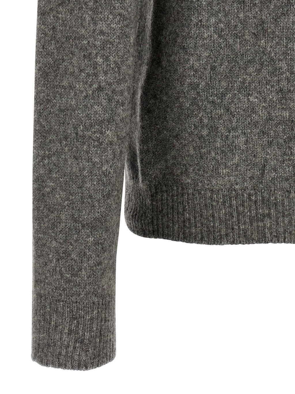 Roberto Collina Gray Virgin Wool Cardigan