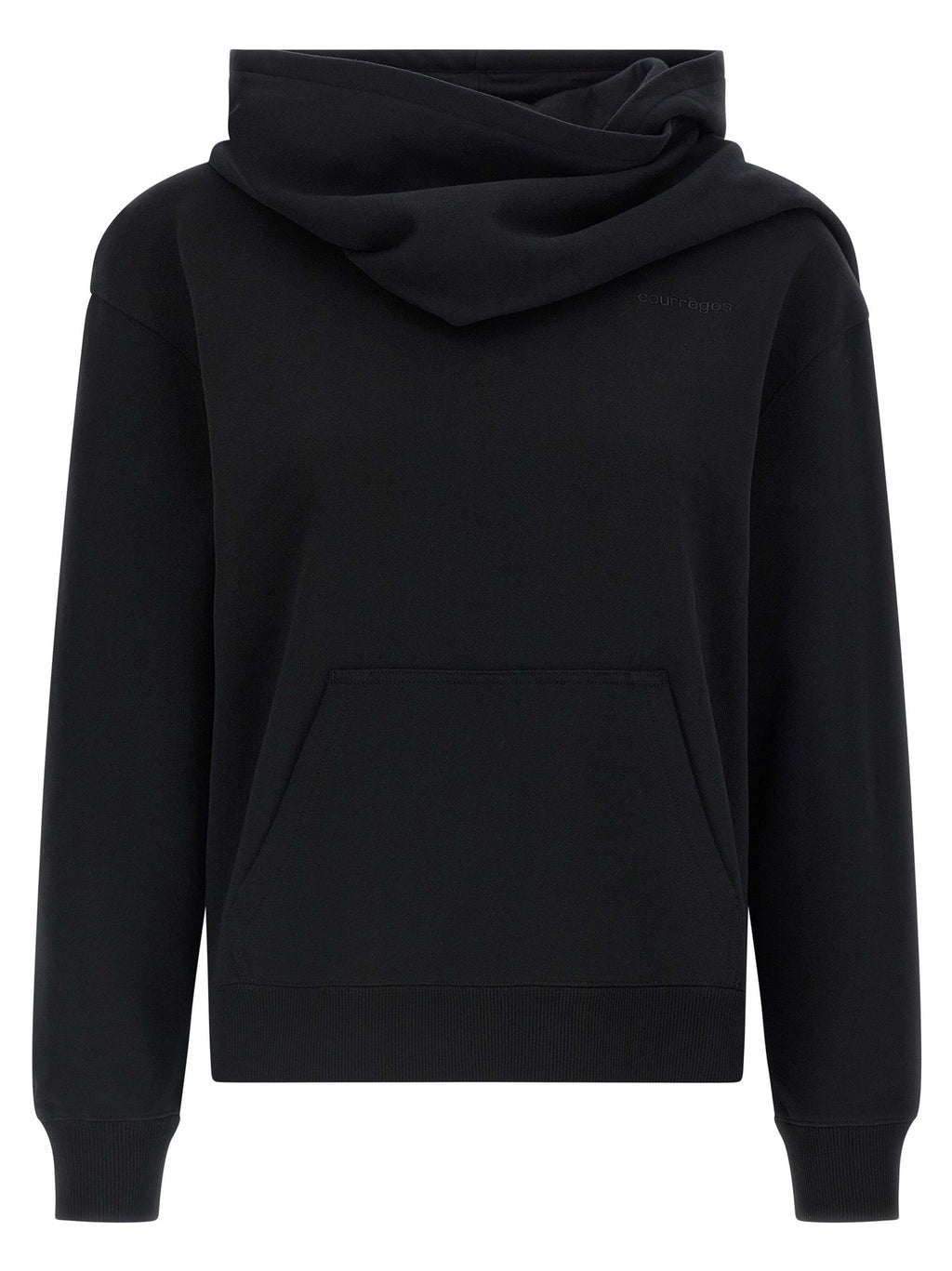 Courrèges Black Cotton Sweatshirt
