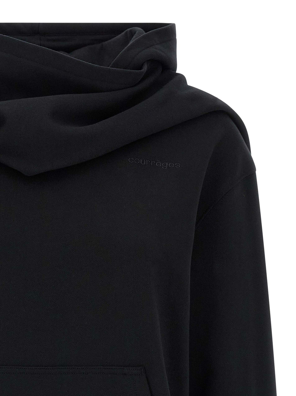 Courrèges Black Cotton Sweatshirt