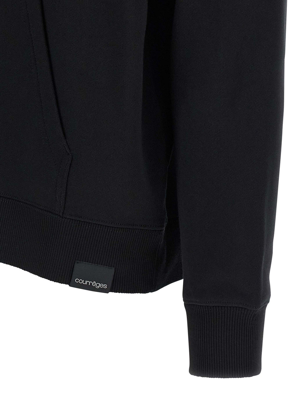 Courrèges Black Cotton Sweatshirt