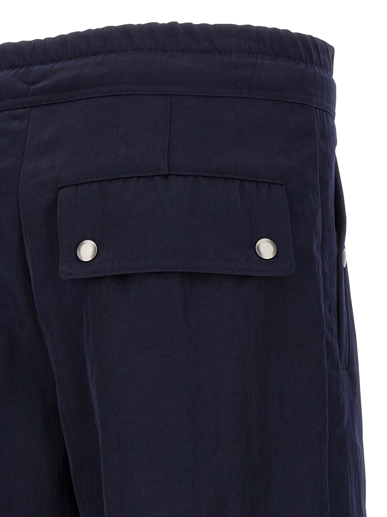 Dries Van Noten Blue Nylon Casual Pants