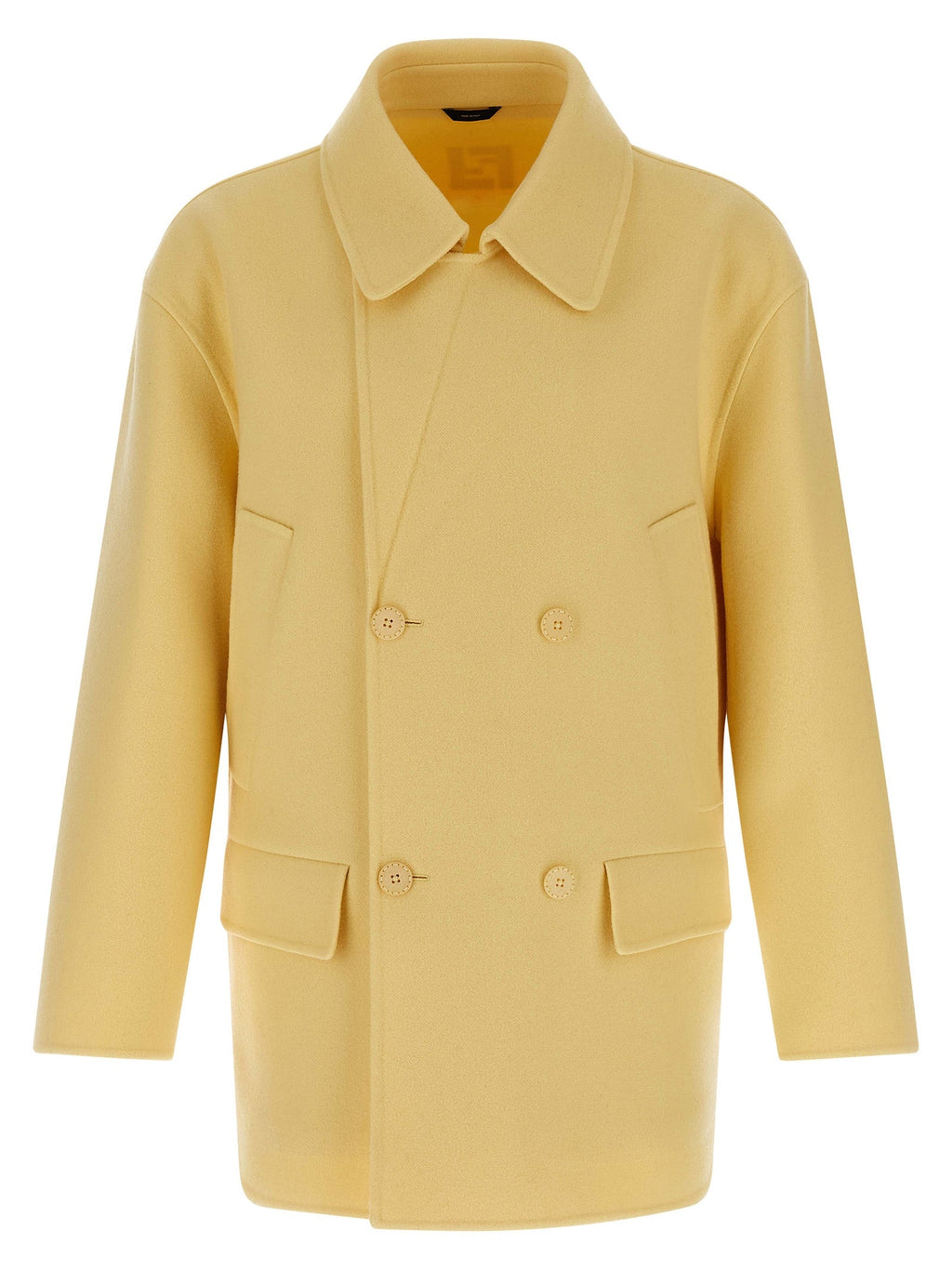 Fendi Bicolor Virgin Wool Coat