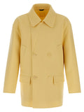 Fendi Bicolor Virgin Wool Coat
