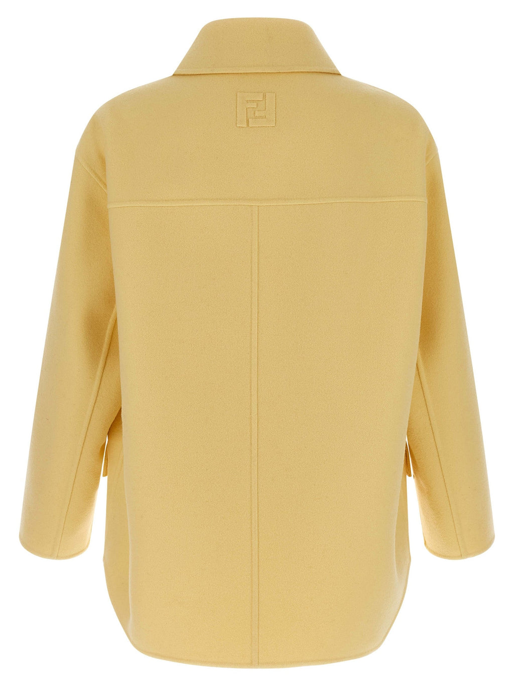 Fendi Bicolor Virgin Wool Coat