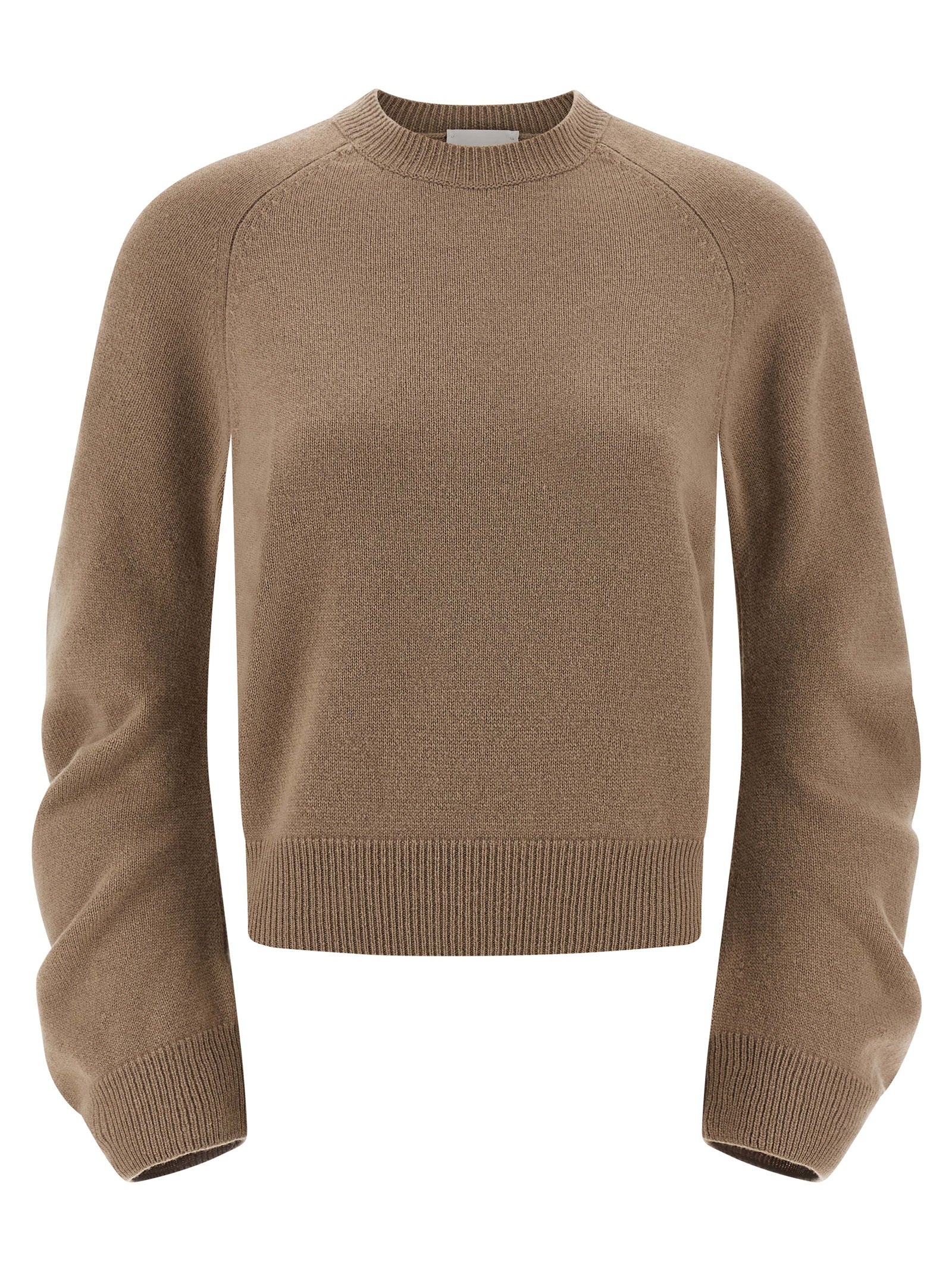 NUDE Beige Virgin Wool Cardigan