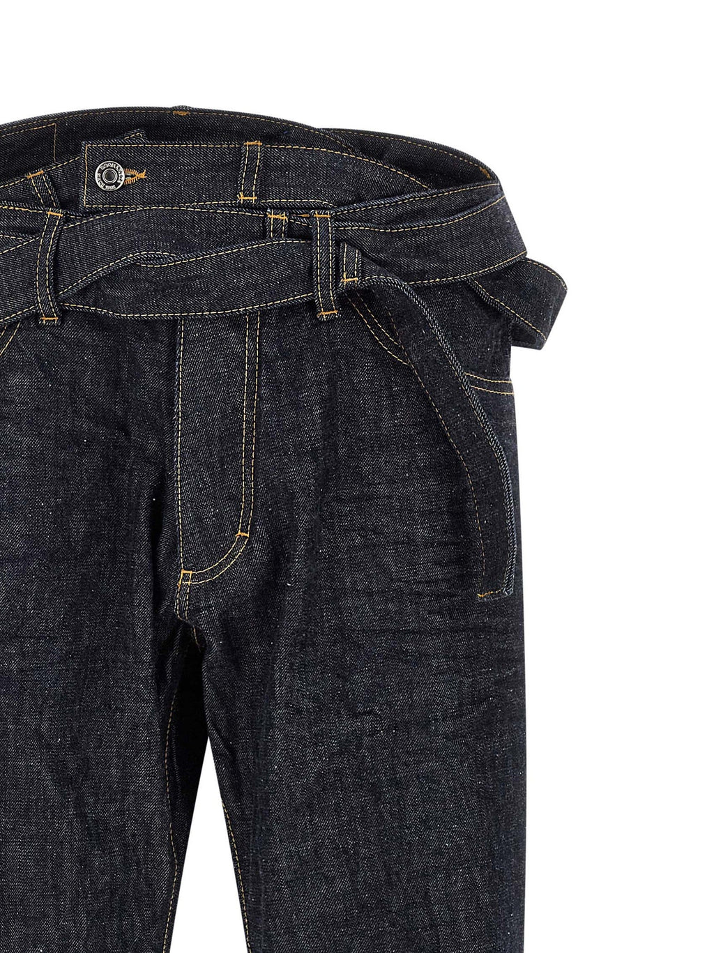 Dsquared² Blue Cotton Straight-Leg Jeans