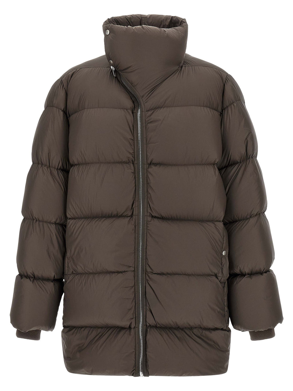 Rick Owens Brown Nylon Full-Length Jacket
