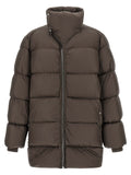 Rick Owens Brown Nylon Full-Length Jacket