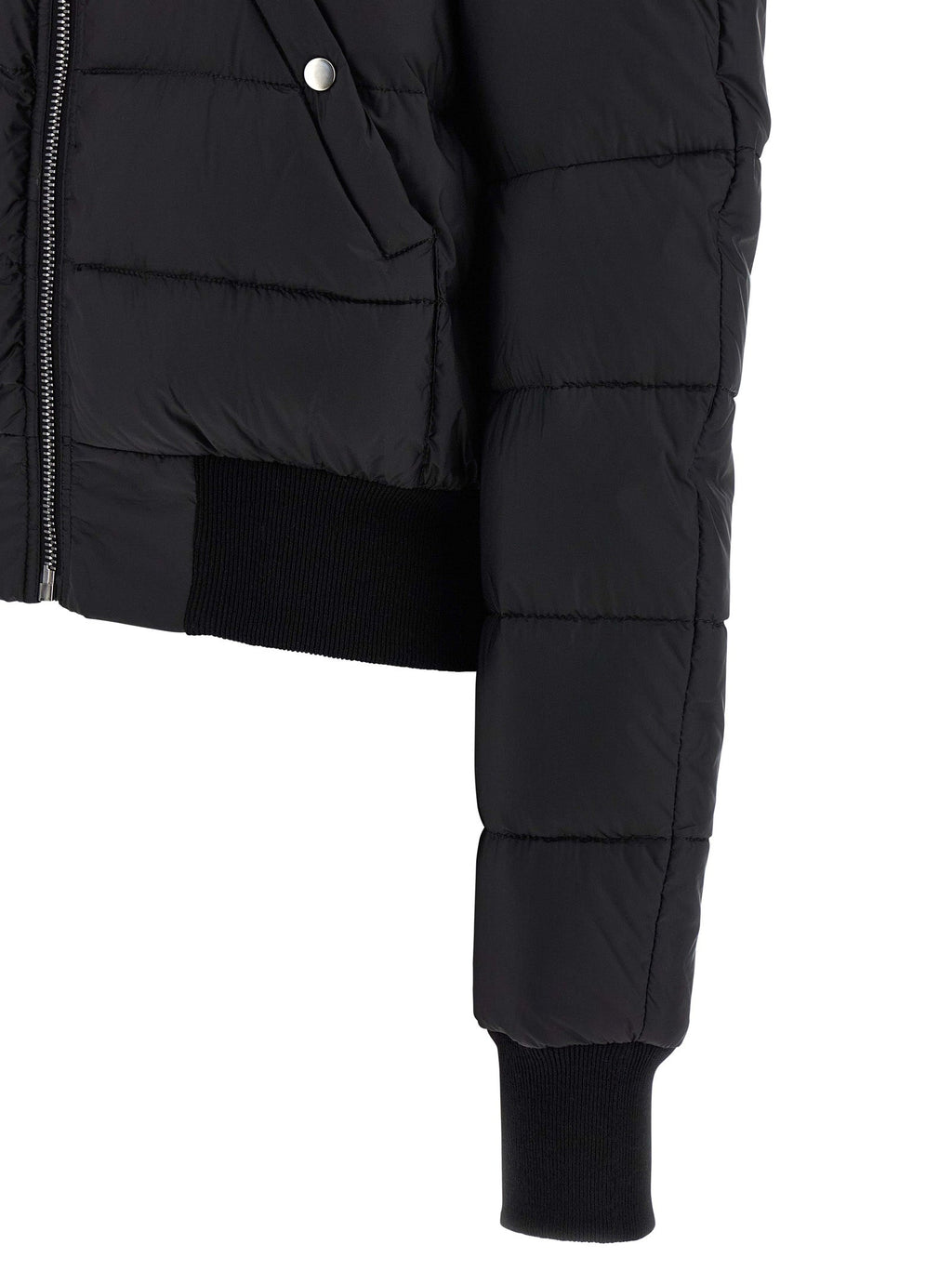 Rick Owens Black Nylon Bomber