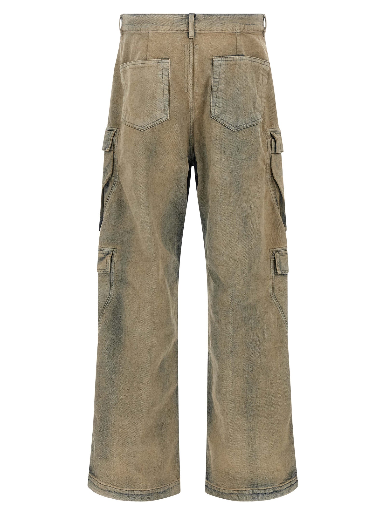 DRKSHDW Beige Cotton Cargo Pants