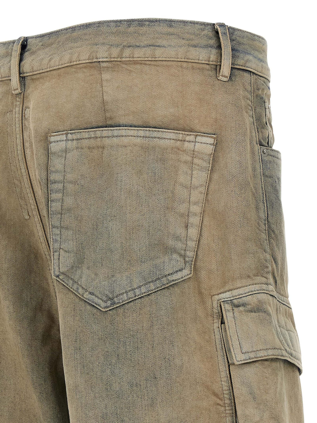 DRKSHDW Beige Cotton Cargo Pants