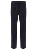 Alberto Biani Blue Virgin Wool Dress Pants