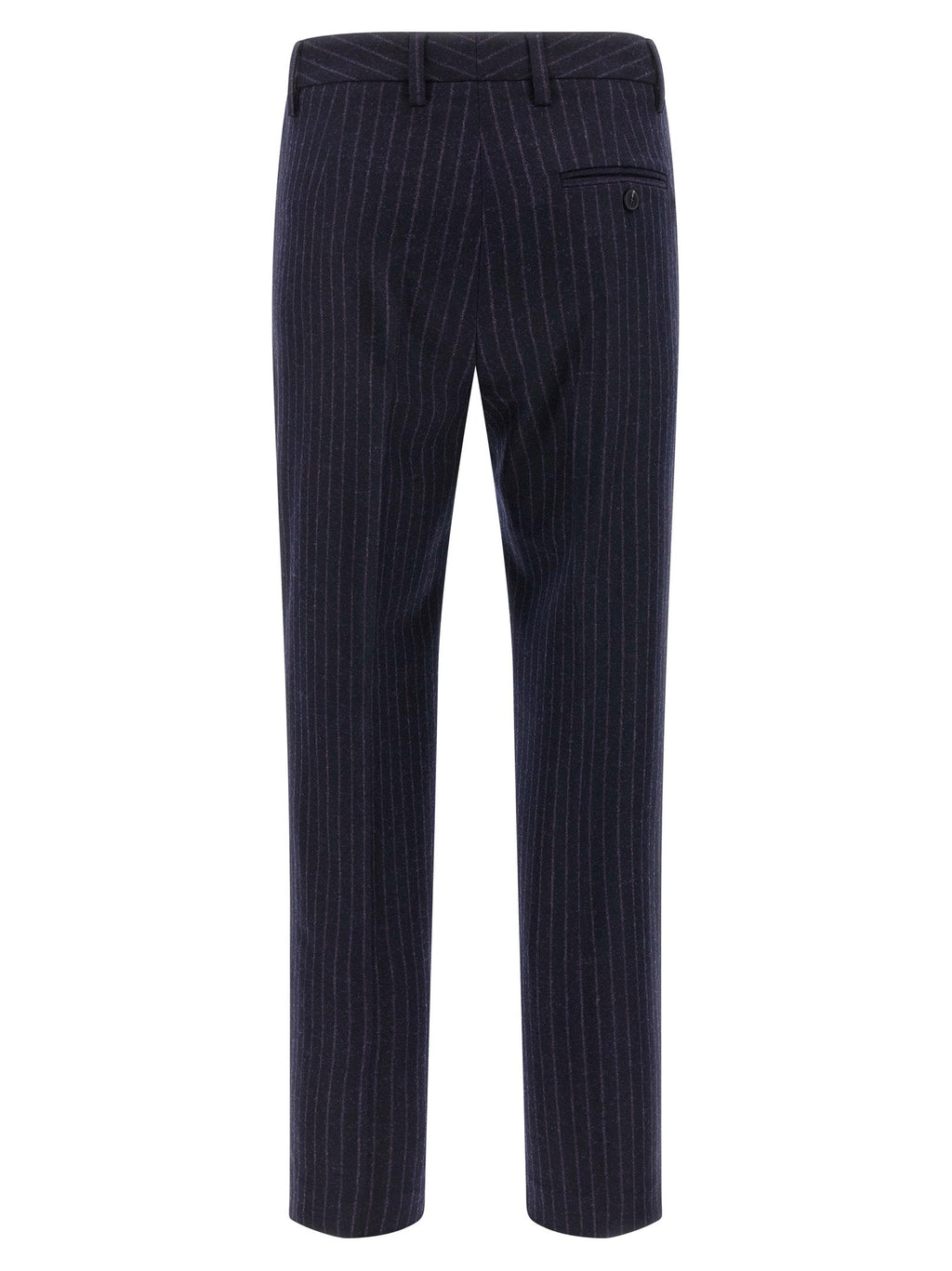 Alberto Biani Blue Virgin Wool Dress Pants